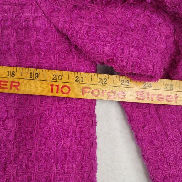 Pendleton Textured Wool Mohair Blend Jacket Button Front Pink Size 16 USA New - Picture 9 of 11